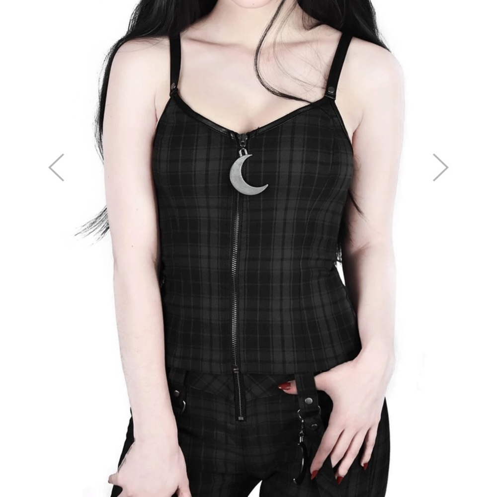 Killstar darklands top (tartan) size small